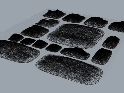 Hard Compressed Hills 3D print model