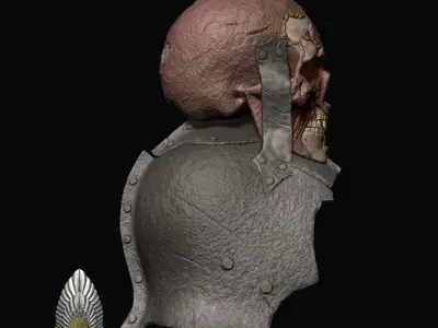 Orc Skull Helmet lord of the rings 3D DIGITAL DOWNLOAD 3D print model