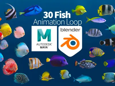  Fish Pack 30 - Animated 