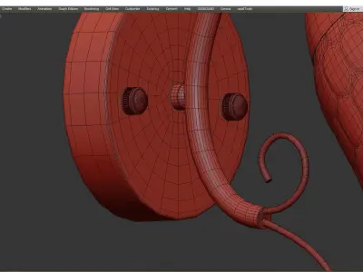 De City monika Low-poly 3D model