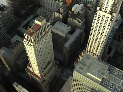  Manhattan District 02 Low Poly 