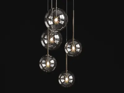 Chandelier Gallotti and Radice Bolle Solo 3D model