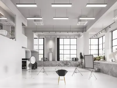 Modern Photography Studio 3D model