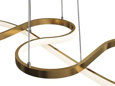 Modern Simplicity LED Pendant  Low-poly 3D model