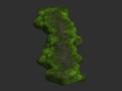 Rock Walkway 1 - Moss 2 Low-poly 3D model