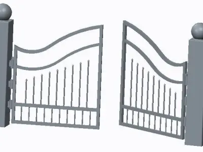 Gate metal 3D model