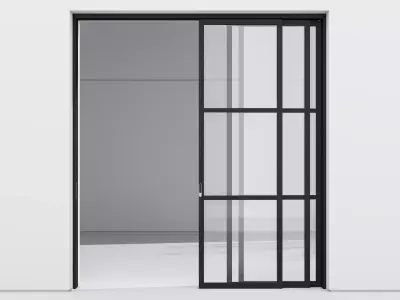 Aluminium door 298 3D model