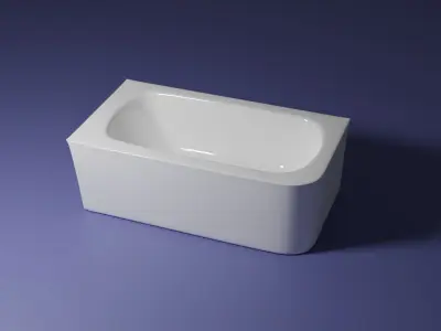 Bathtub square 3D model