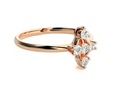 Women ring 3D print model 156