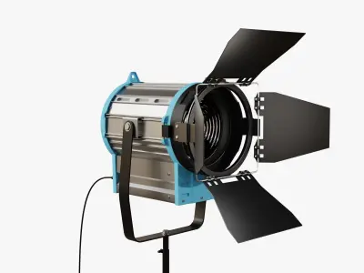 Spotlight studio light Low-poly 3D model
