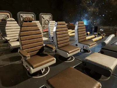 Sci Fi Interior Prop Pack 1 Low-poly 3D model