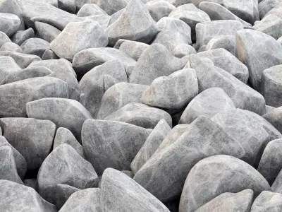 Stone glacial wite 3D model