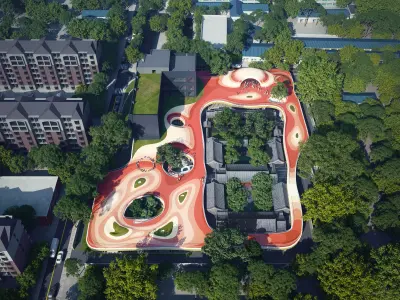 Futuristic Mixed-Use District Masterplan 3D model