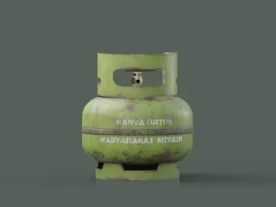 Gas Melon Low-poly 3D model