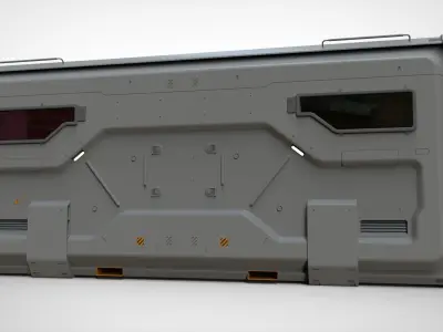 sci fi Cargo Container 2 3D model
