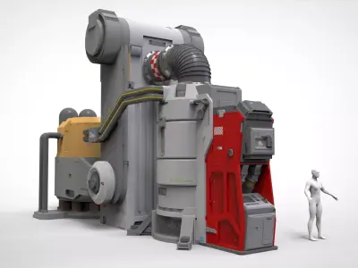 Sci fi props 8 3D model