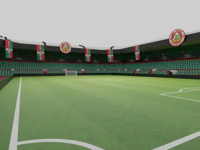 Lokomotiv Moskova Football Stadium Low-poly 3D model