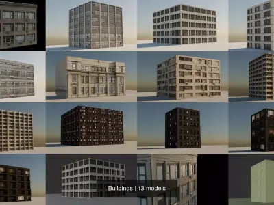 Buildings 3D Model Pack purchase