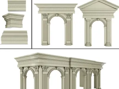 Classic Architecture Arch 2 3D model