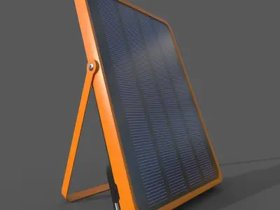 Solar Lamp Low-poly 3D model