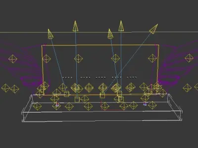 Concert party carnival stage 100 3D model