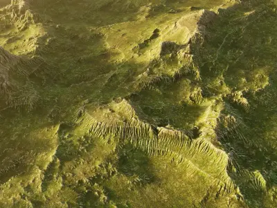 -Mountains Terrain V1- 3D model