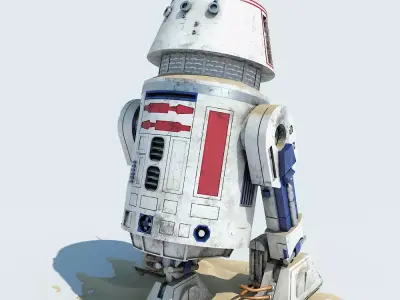 R5-D4  Droid Star Wars 3D model