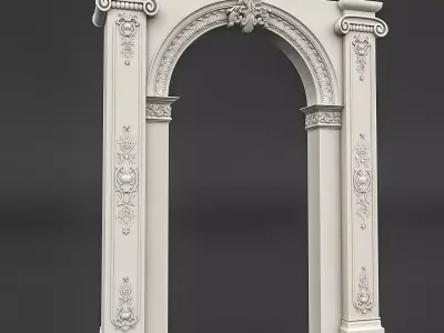 classic patterned door 04 3D model