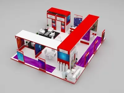 Stall Exhibition 3D model buy