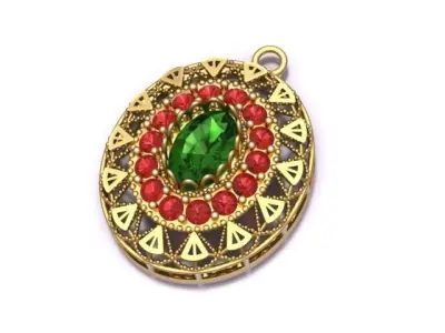 Diamond Earrings 3D print model