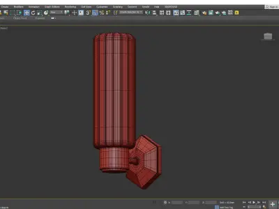 Roebling Wall Sconce Low-poly 3D model
