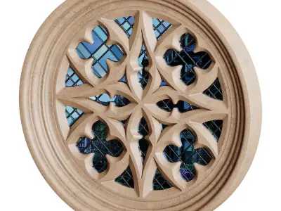 Gothic Window 06 3D model