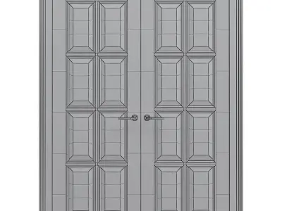 Interior Doors 3d model  Low-poly 3D model