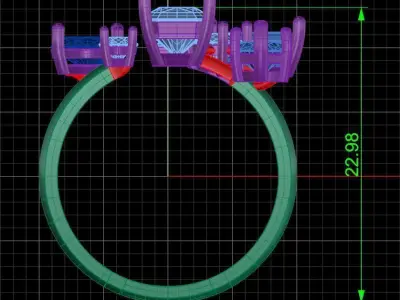 Jewelry ring 199 3D print model