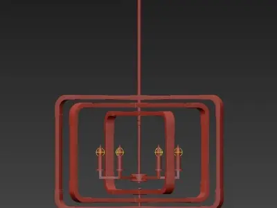 Horchow 6 Light Pendant 3D model