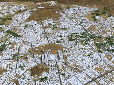  0186 - Al-Madinah Al-Munawara 3D Urban - 2D Drawings 3D model