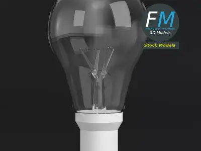 Incandescent light bulb 3D model buy