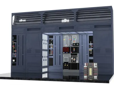Set 1d - Death Star Alcove 1 1-18 scale Kenner Hasbro 3D Model Pack