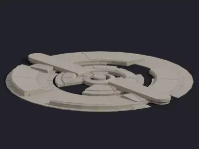 Brutalist Benches 26 Low-poly 3D model