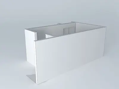 paulaorkut empty room with door Free 3D model