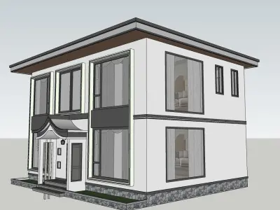 Casa Villa - 12 Modern SketchUp 3D Model 3D model