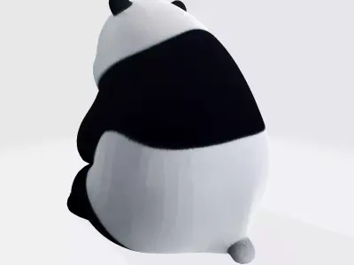 Adorable Panda Cub Ultimate Print-Ready Figurine 3D print model
