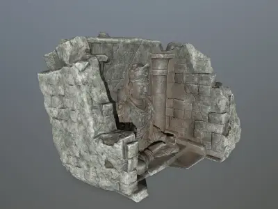buda temple  Low-poly 3D model