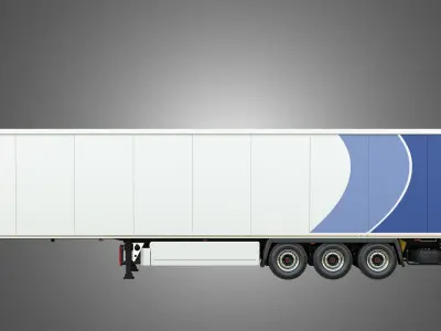 TKS Refrigerated Cool Liner Semi-Trailer 3D model