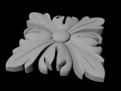 rosette dekor Free 3D model purchase