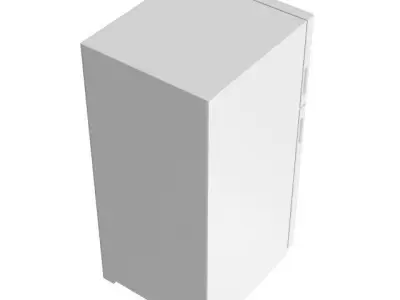 Hotpoint Handle Top Freezer Refrigerator 3D model