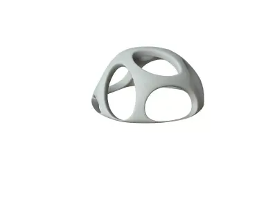 SciFi Cube Object No 57128 Low Poly Shape Low-poly 3D model