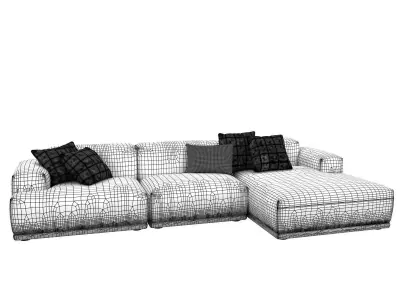 Connect 3-Seater Lounge 3D model