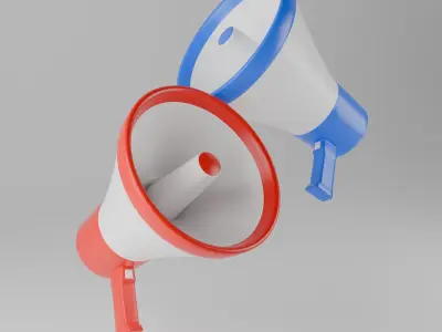 Megaphone 3D model