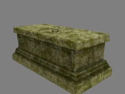 base statue 24 Low-poly 3D model